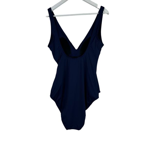 Tommy Bahama Women’s Size 16 Pearl Clara Wrap One-Piece Swimsuit Dark Blue NWOT - Picture 5 of 10